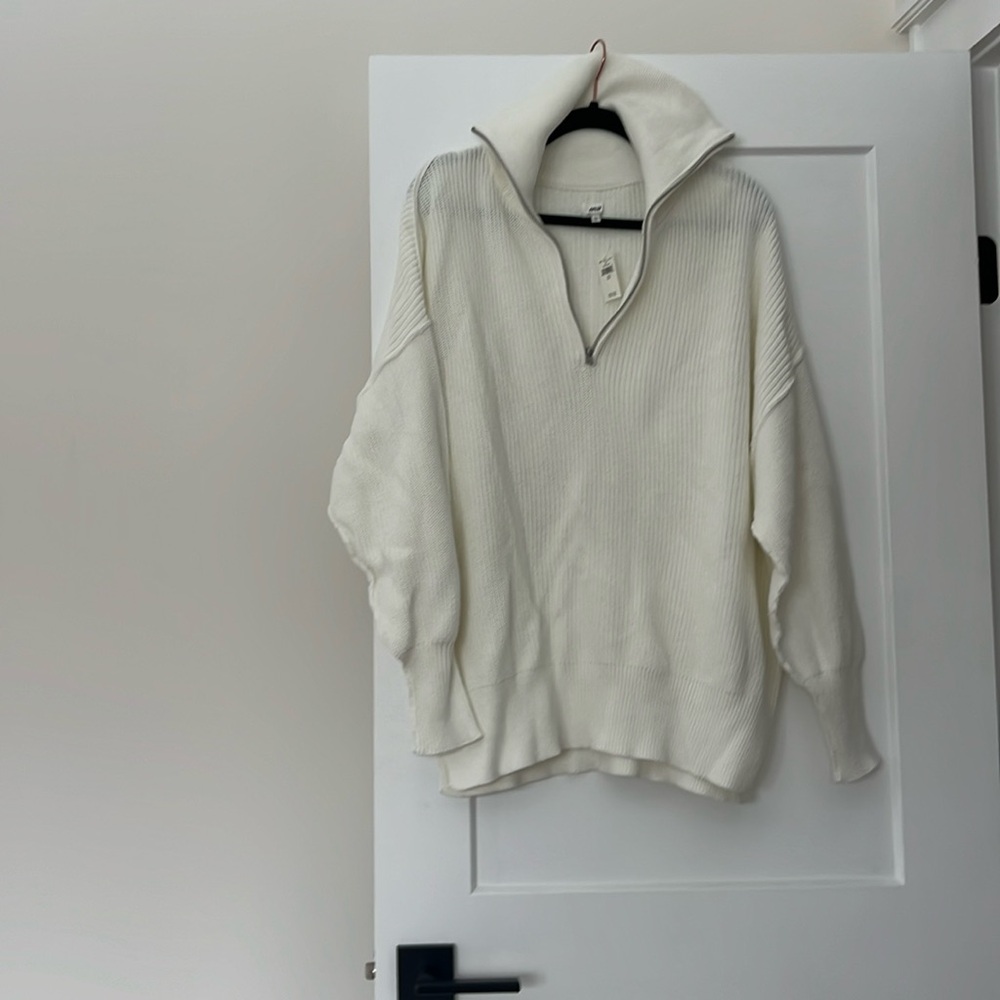 NWT Aerie Oversized Quarter Zip Sweater - Small